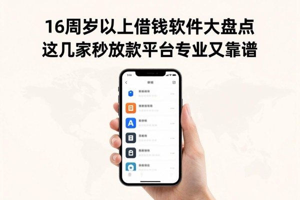 16周岁以上借钱软件大盘点，这几家秒放款平台专业又靠谱