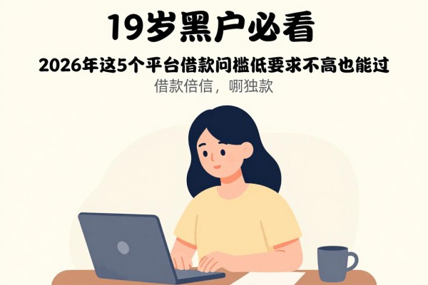 19岁黑户必看！2026年这5个平台借款门槛低，20000贷款要求不高也能过