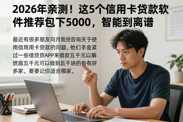 2026年亲测！这5个信用卡贷款软件推荐包下5000，智能到离谱