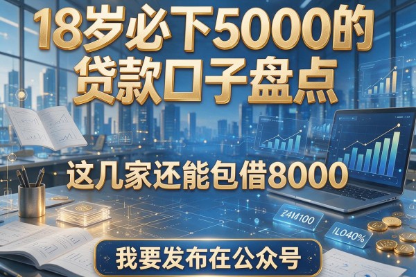 18岁必下5000的贷款口子盘点,这几家还能包借8000