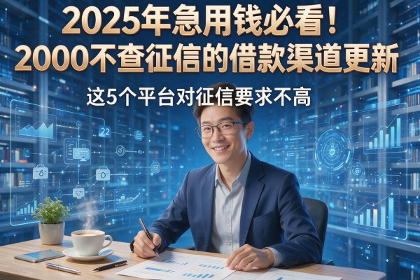 2025年急用钱必看!2000不查征信的借款渠道更新,这5个平台对征信要求不高
