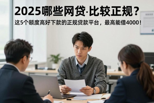 2025哪些网贷比较正规?这5个额度高好下款的正规贷款平台,最高能借4000!