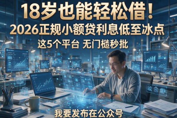 18岁也能轻松借!2026正规小额贷利息低至冰点,这5个平台无门槛秒批