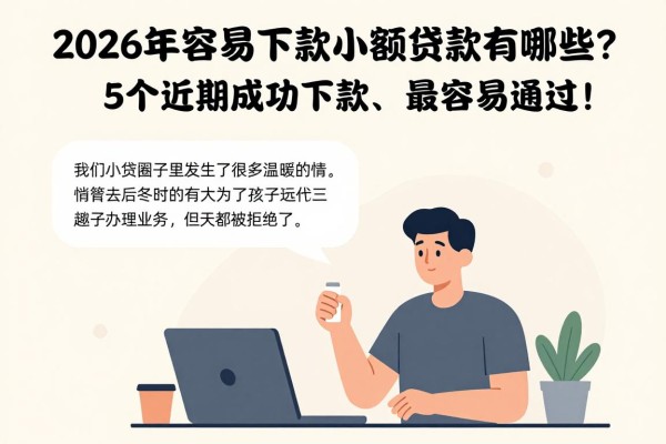 2026年容易下款的小额贷款有哪些？这5个近期成功下款、最容易通过！