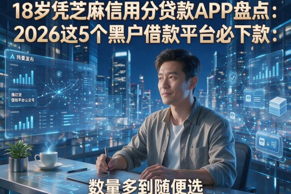 18岁凭芝麻信用分贷款APP盘点:2026这5个黑户借款平台必下款,数量多到随便选!