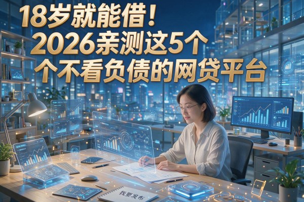 18岁就能借!2026亲测这5个不看负债的网贷平台
