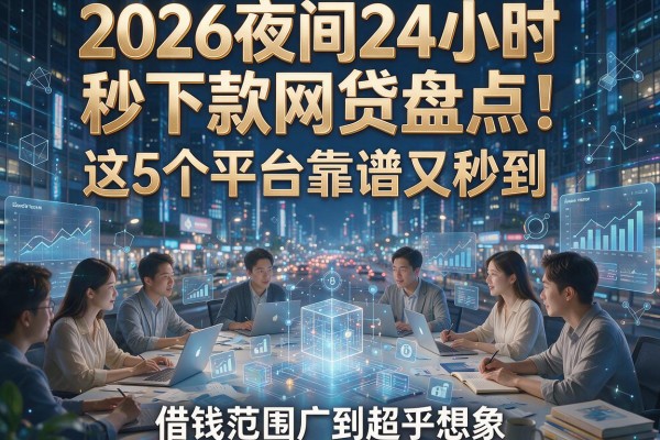 2026夜间24小时秒下款网贷盘点！这5个平台靠谱又秒到，借钱范围广到超乎想象
