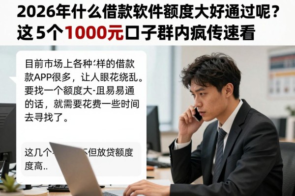 2026年什么借款软件额度大好通过呢？这5个1000元口子群内疯传速看！