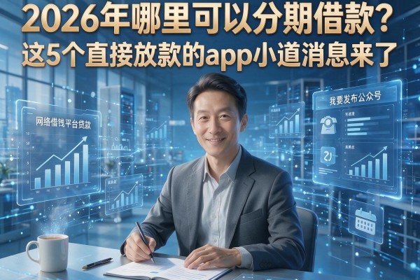 2026年哪里可以分期借款?这5个直接放款的app小道消息来了