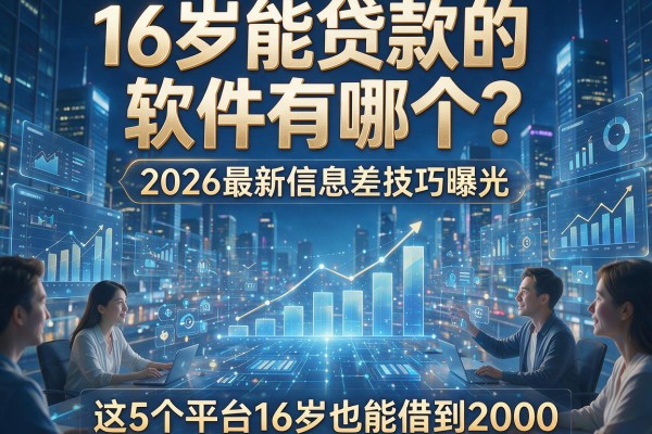 16岁能贷款的软件有哪个？2026最新信息差技巧曝光，这5个平台16岁也能借到2000！