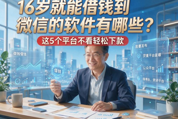 16岁就能借钱到微信的软件有哪些?这5个平台不看轻松下款!