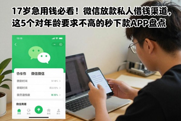 17岁急用钱必看!微信放款私人借钱渠道,这5个对年龄要求不高的秒下款APP盘点