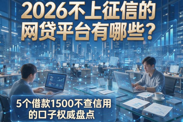 2026不上征信的网贷平台有哪些？5个借款1500不查信用的口子权威盘点