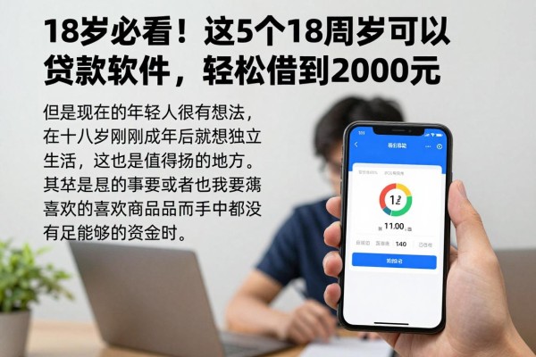 18岁必看！这5个18周岁可以贷款软件，轻松借到2000元