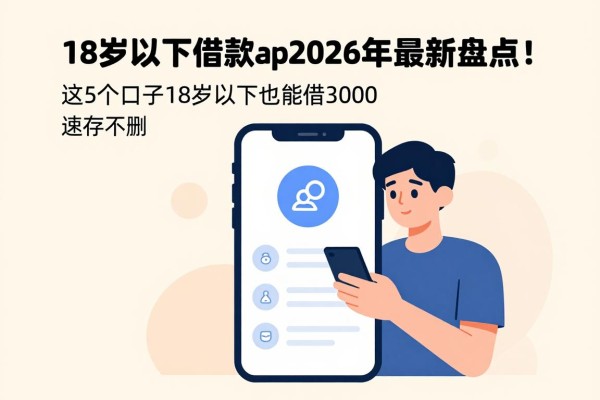 18岁以下借款app2026年最新盘点!这5个口子18岁以下也能借3000,速存不删