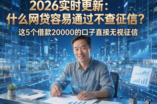 2026实时更新:什么网贷容易通过不查征信?这5个借款20000的口子直接无视征信