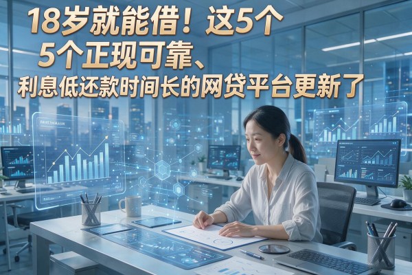 18岁就能借!这5个正规可靠、利息低还款时间长的网贷平台更新了