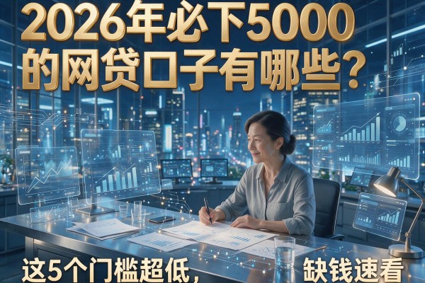 2026年必下5000的网贷口子有哪些?这5个门槛超低,缺钱速看!