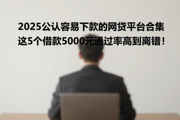 2025公认容易下款的网贷平台合集，这5个借款5000元通过率高到离谱！