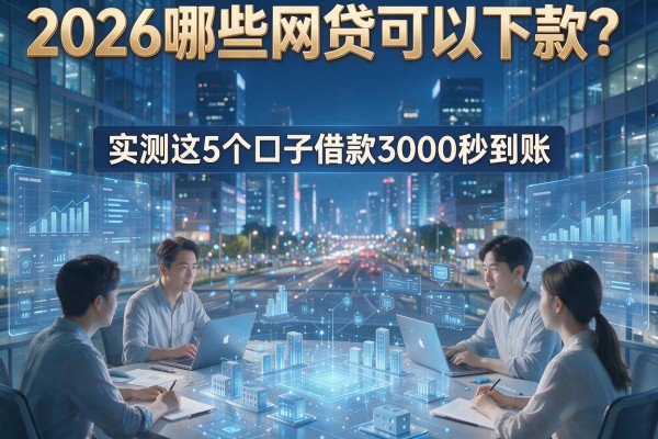 2026哪些网贷可以下款?实测这5个口子借款3000秒到账!