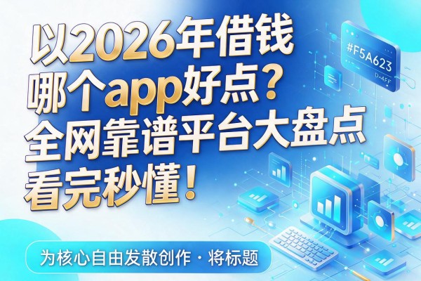 2026年借钱哪个app好点?全网靠谱平台大盘点,看完秒懂!