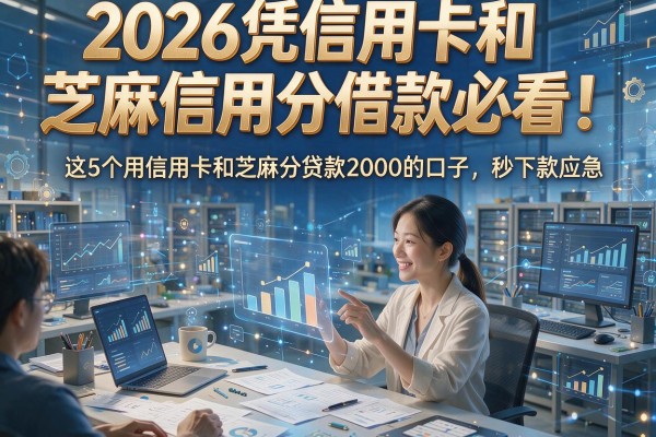 2026凭信用卡和芝麻信用分借款必看！这5个用信用卡和芝麻分贷款2000的口子，秒下款应急
