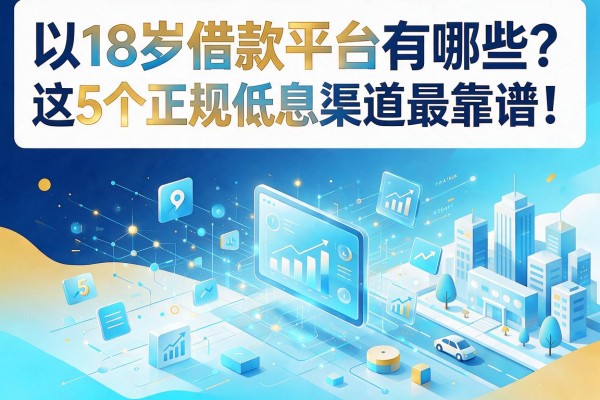 18岁借款平台有哪些?这5个正规低息渠道最靠谱!