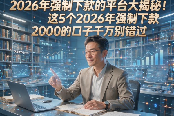 2026年强制下款的平台大揭秘！这5个2026年强制下款2000的口子千万别错过