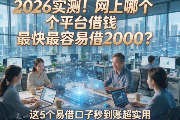 2026实测!网上哪个平台借钱最快最容易借2000?这5个易借口子秒到账超实用