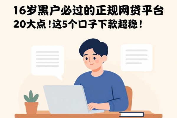 16岁黑户必过的正规网贷平台2026大盘点!这5个口子下款超稳