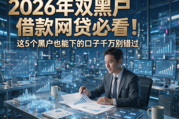 2026年双黑户借款网贷必看!这5个黑户也能下的口子千万别错过