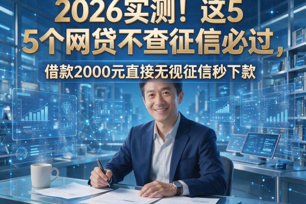 2026实测!这5个网贷不查征信必过,借款2000元直接无视征信秒下款