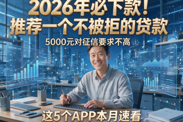 2026年必下款！推荐一个不被拒的贷款，5000元对征信要求不高，这5个APP本月速看