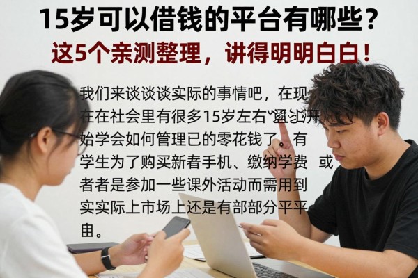 15岁可以借钱的平台有哪些?这5个亲测整理,讲得明明白白!