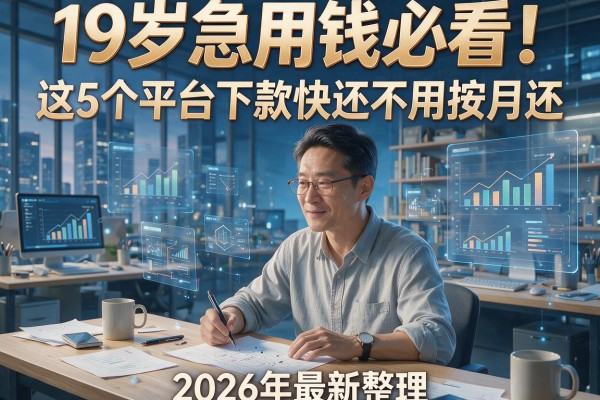 19岁急用钱必看!这5个平台下款快还不用按月还,2026年最新整理