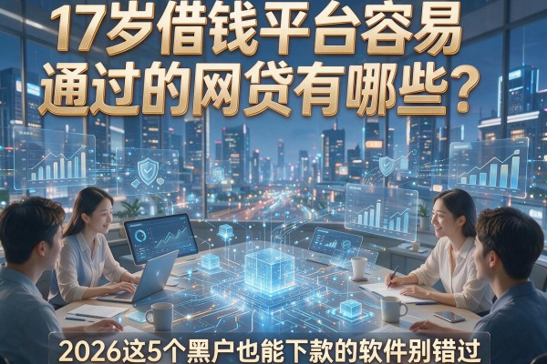 17岁借钱平台容易通过的网贷有哪些?2026这5个黑户也能下款的软件别错过!