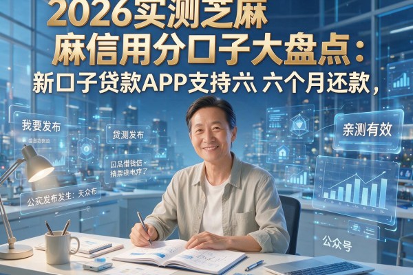 2026实测芝麻信用分口子大盘点:新口子贷款APP支持六个月还款,亲测有效!