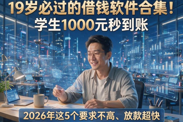 19岁必过的借钱软件合集!学生1000元秒到账,2026年这5个要求不高、放款超快