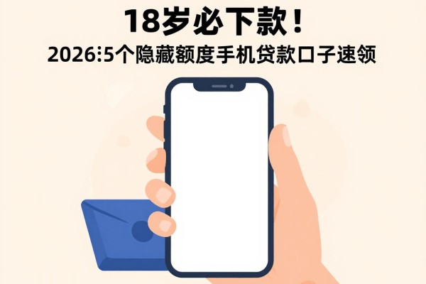 18岁必下款！2026这5个隐藏额度手机贷款口子速领