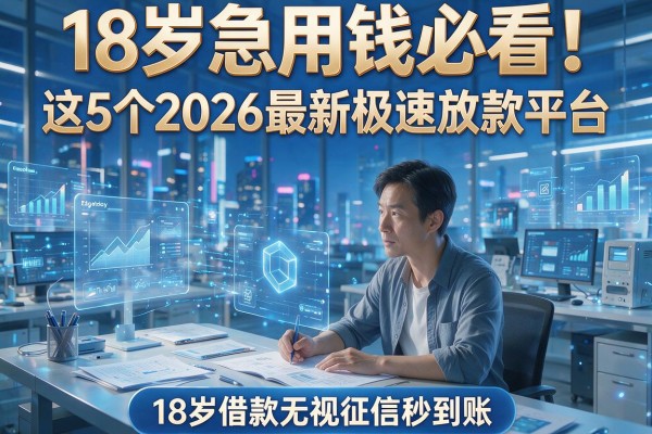 18岁急用钱必看!这5个2026最新极速放款平台,18岁借款无视征信秒到账