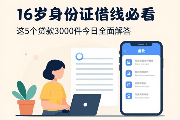 16岁身份证借钱必看!这5个贷款3000的软件今日全面解答