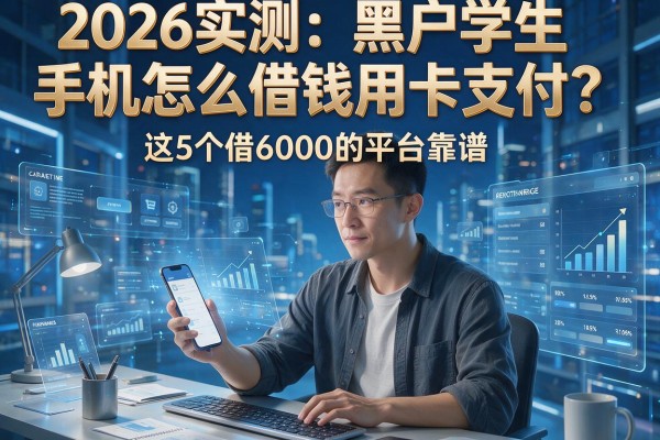 2026实测:黑户学生手机怎么借钱用卡支付?这5个借6000的平台靠谱