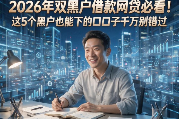 2026年双黑户借款网贷必看!这5个黑户也能下的口子千万别错过