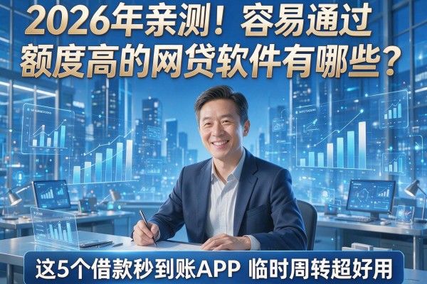 2026年亲测！容易通过额度高的网贷软件有哪些？这5个借款秒到账APP临时周转超好用