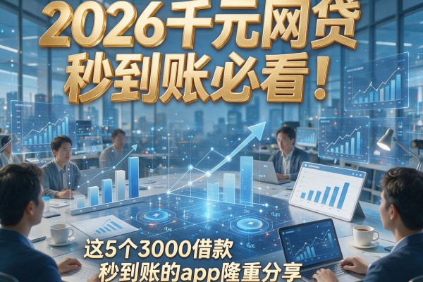 2026千元网贷秒到账必看!这5个3000借款秒到账的app隆重分享
