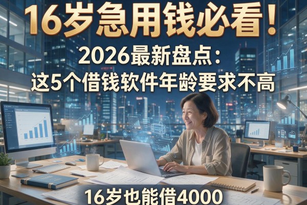 16岁急用钱必看!2026最新盘点:这5个借钱软件年龄要求不高,16岁也能借4000!