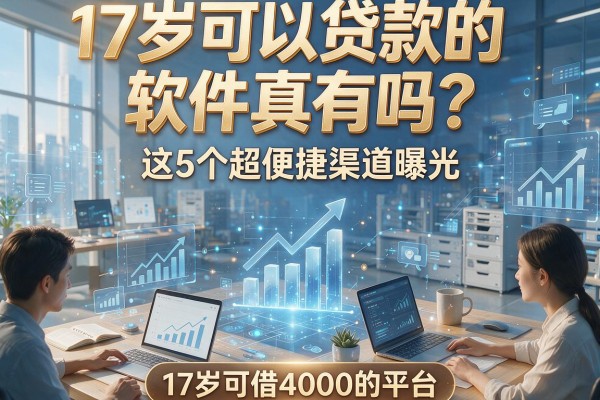 17岁可以贷款的软件真有吗?这5个超便捷渠道曝光,附17岁可借4000的平台!
