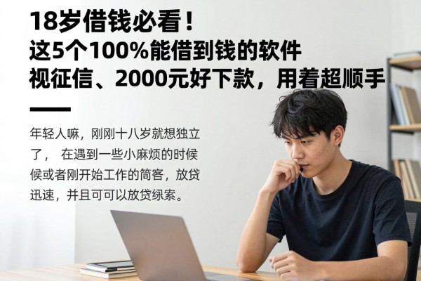 18岁借钱必看!这5个100%能借到钱的软件,无视征信、2000元好下款,用着超顺手