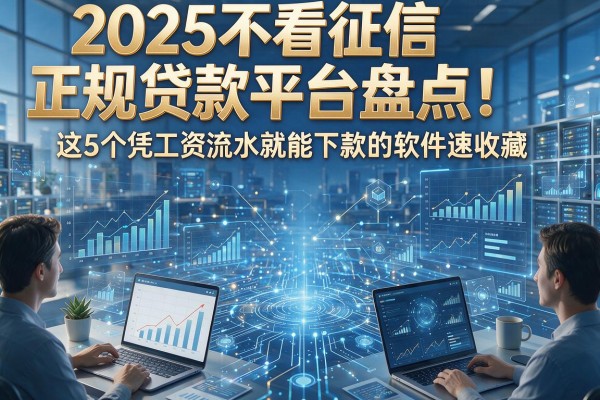 2025不看征信正规贷款平台盘点!这5个凭工资流水就能下款的软件速收藏