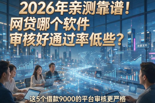 2026年亲测靠谱!网贷哪个软件审核好通过率低些?这5个借款9000的平台审核更严格